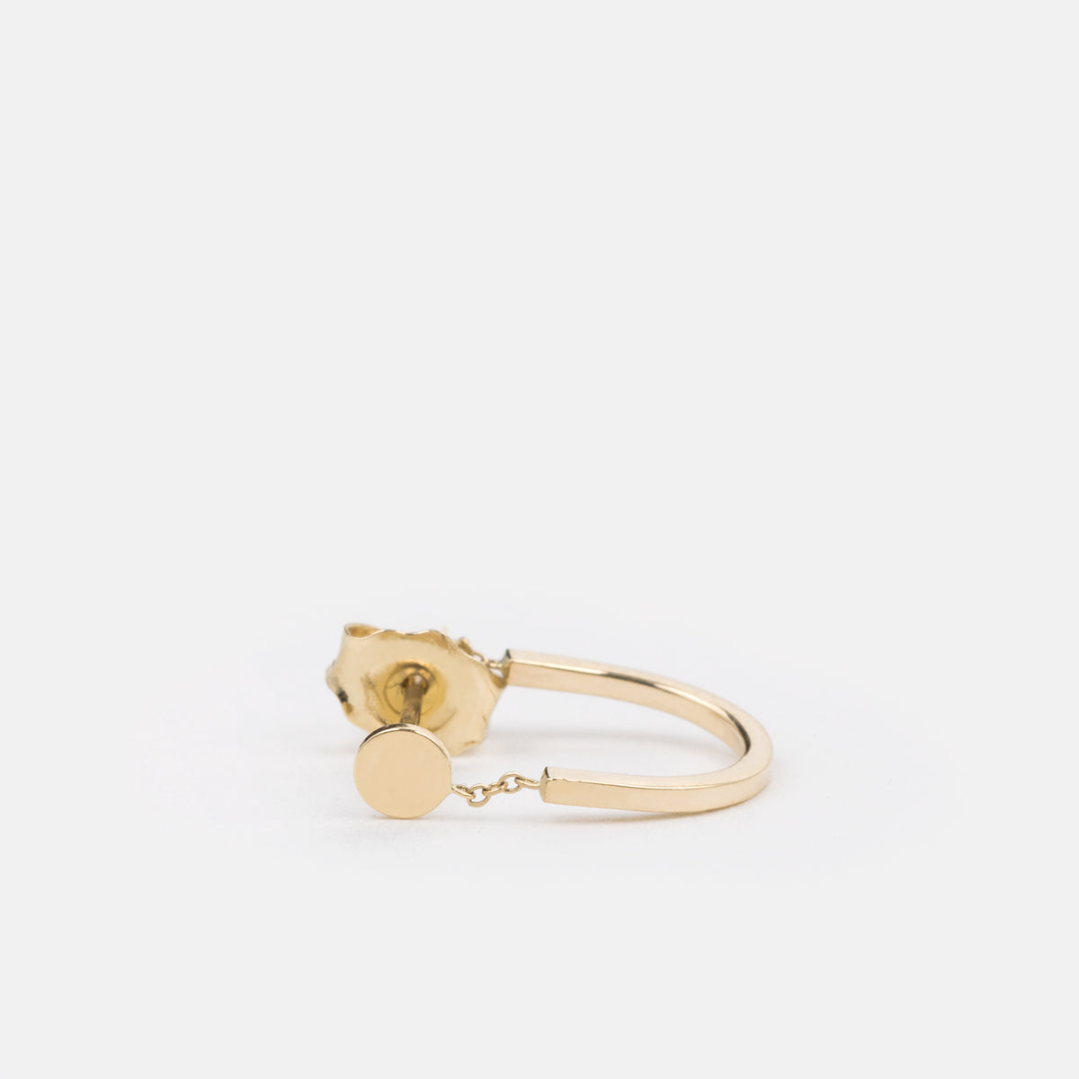 Mini Rita Designer Hug Earring in 14k Gold By SHW Fine Jewelry NYC