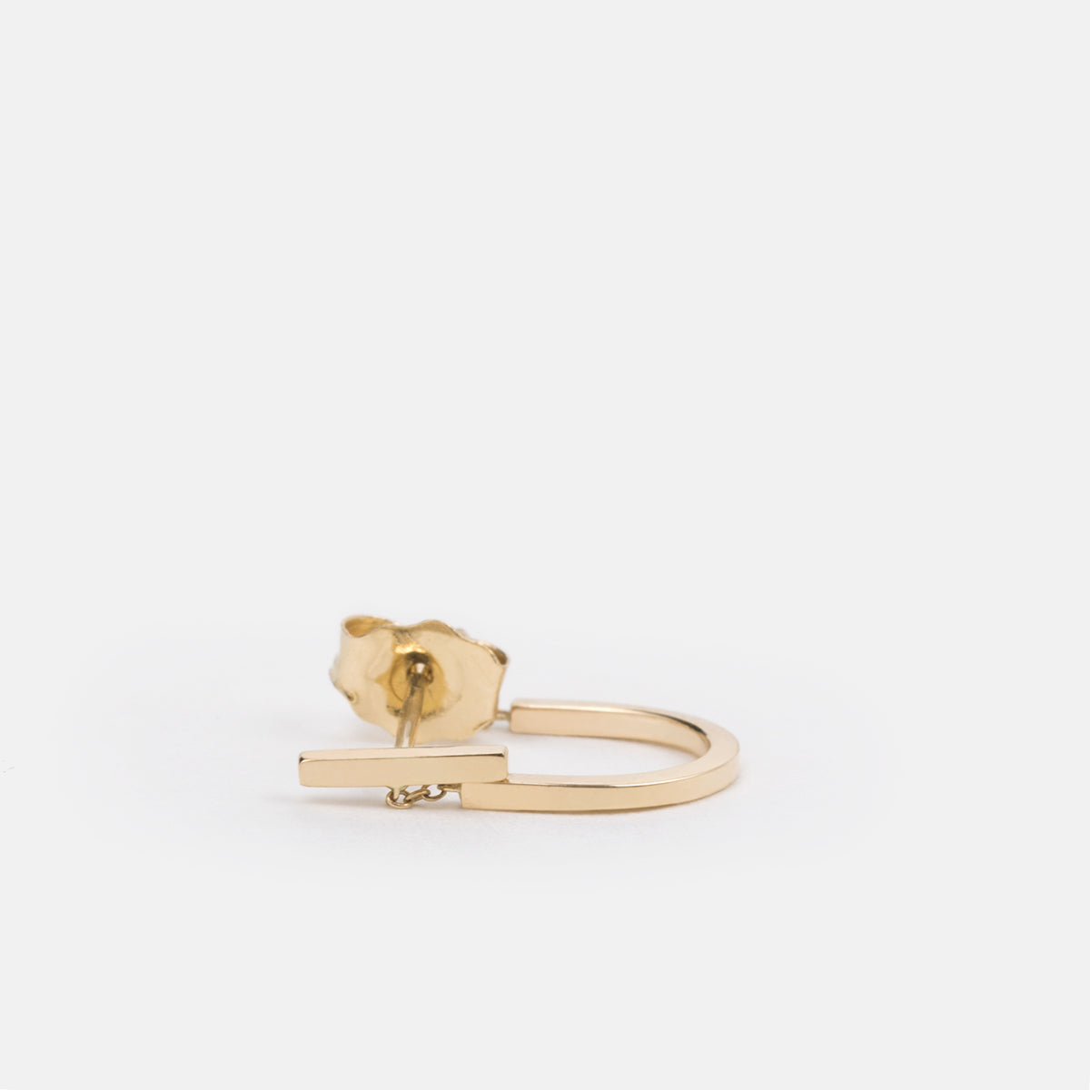 Mini Turi Handmade Hug Earring in 14k Gold By SHW Fine Jewelry NYC