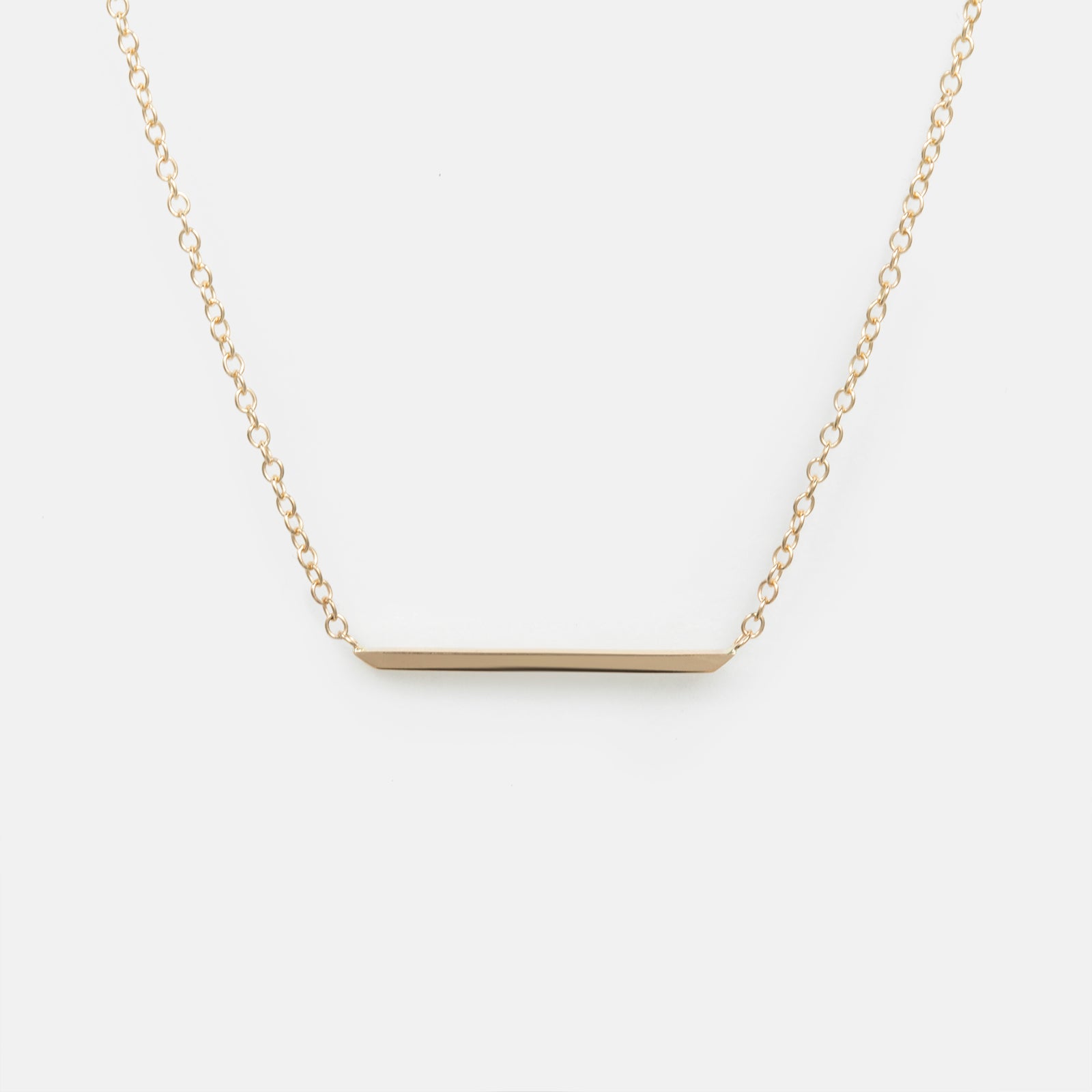 Unisex Vati Necklace in 14k Yellow Gold by SHW Fine Jewelry Made in New York City